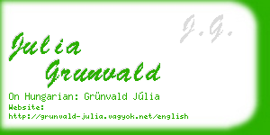 julia grunvald business card