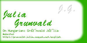 julia grunvald business card